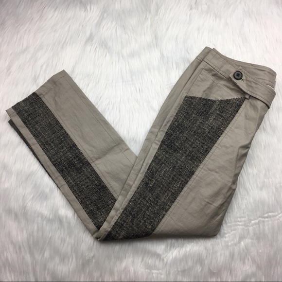 10 Crosby Derek Lam Pants - Derek Lam 10 Crosby Faux Leather Tweed Pants